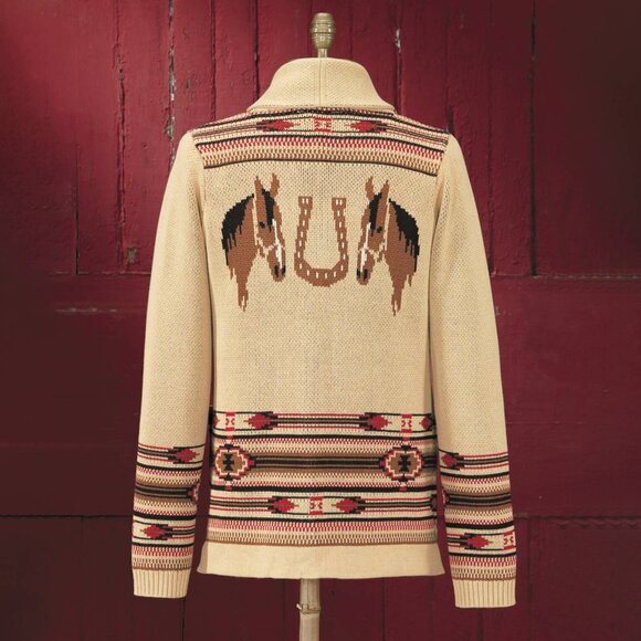 Sweaters - Last 1! NWT Western Horse Cardigan Sweater